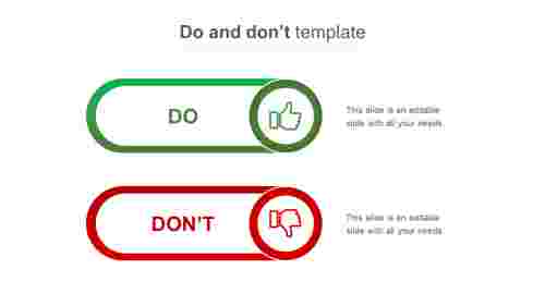 do and don't template